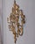 Vintage Italian Wall Coat Rack in Gilt Wrought Iron, 1950s For Sale - Image 6 of 14
