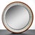 We are offering a rare round wall mirror from the 1960s, framed in dark wood and crystals. It is unlit, but open at the...