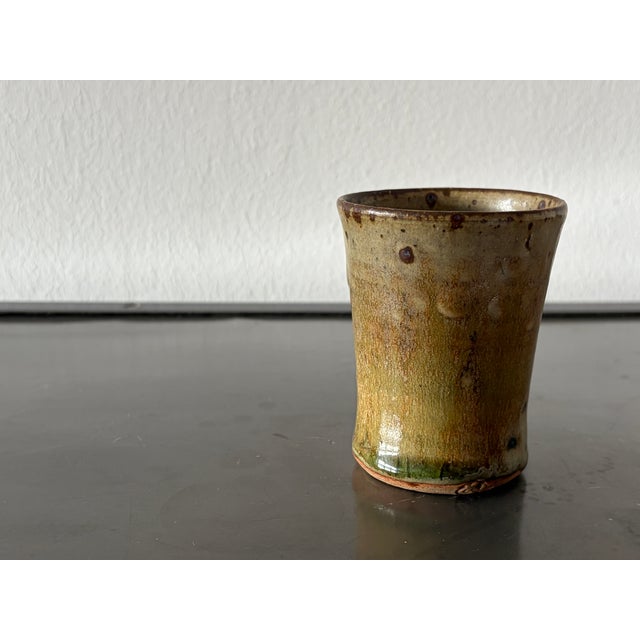 1970s Aesthetic Cup in Pyrite Stoneware by Gustave Tiffoche, France, 1970s For Sale - Image 5 of 13