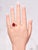 The Allyns Alley: Ladies 18K Yellow Gold Ring set with 3.44 CT Oval Ruby and Diamonds For Sale - Image 10 of 13