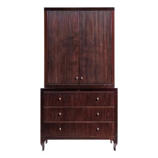 Late 20th Century Barbara Barry for Baker Furniture Mahogany Armoire For Sale