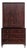 Late 20th Century Barbara Barry for Baker Furniture Mahogany Armoire For Sale