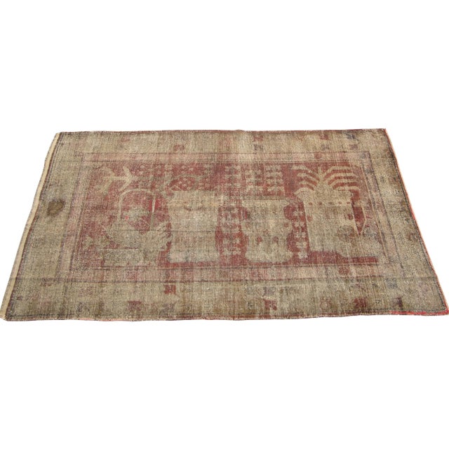 Early 20th Century Botanical Samarkand Rug For Sale - Image 9 of 9