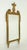 Neoclassical style Italian made wall mirror made of gilded gold wood. The mirror features fluer del lis and acanthus...