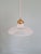 Bauhaus Art Deco Pendant Light in Clear Grooved Glass, 1930 For Sale - Image 3 of 10