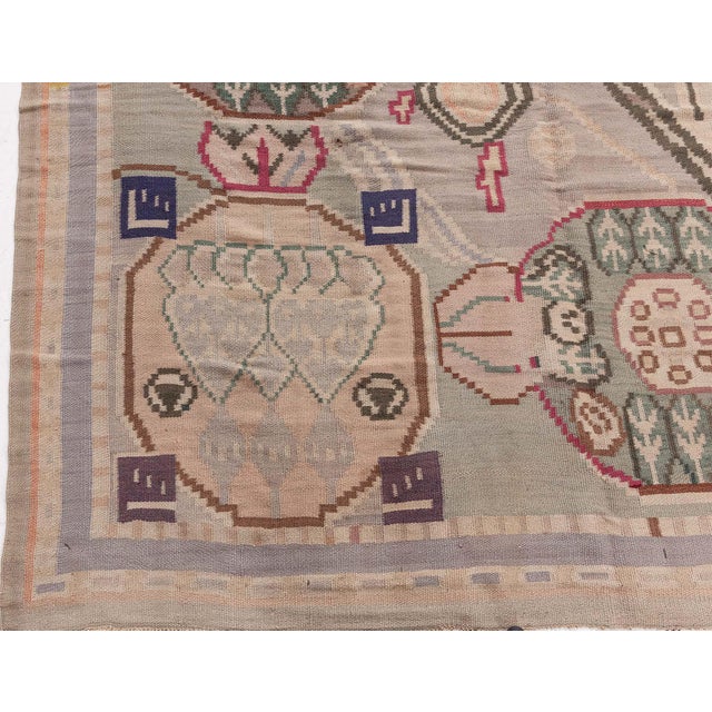 1920s Bessarabian Carpet, European Needlework For Sale - Image 10 of 10