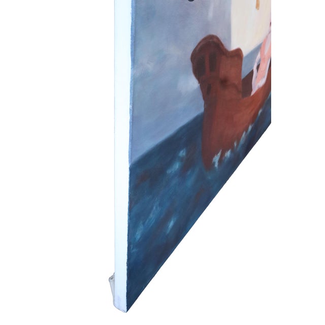 Large beautiful painting by Melora Kuhn "Butterflies", done with oil on canvas. Originally created for a New York...