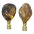 Natural Baltic Amber Lamp Finials Pair For Sale