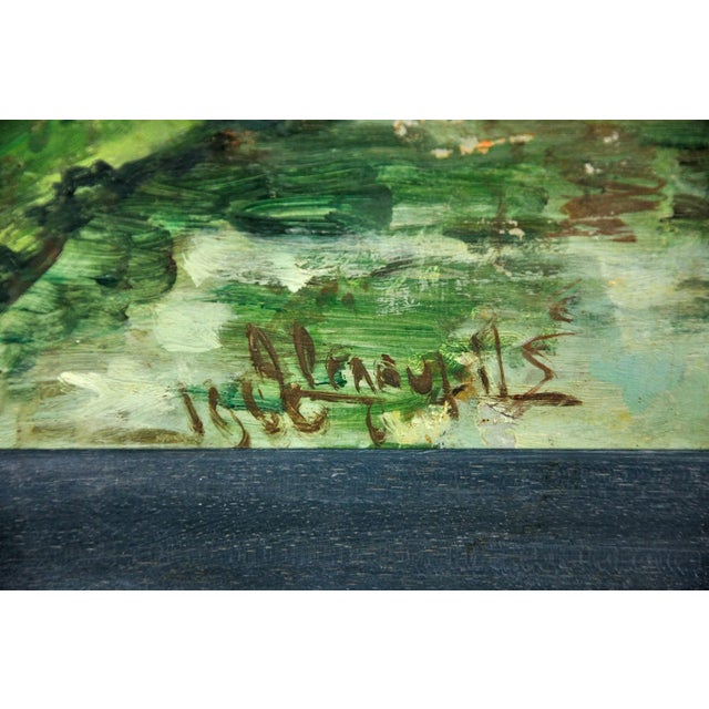 Henri Joseph Pauwels, Wooded Landscape, 1966, Oil Painting, Framed For Sale - Image 3 of 18