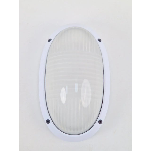 Vintage Oval Outdoor Wall Lamp by Simes Vedo, 1980s, Set of 4 For Sale - Image 10 of 15