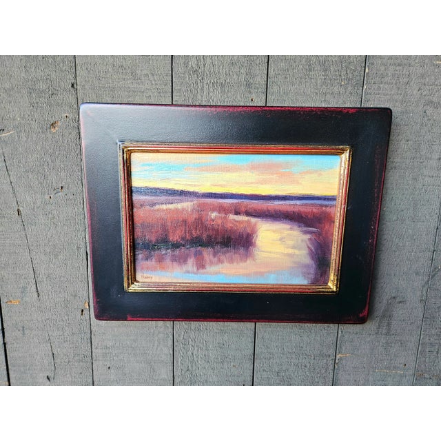 Brenda Hendrix Original Tonalist Landscape Oil Painting “North Park Sunset” For Sale In Los Angeles - Image 6 of 6