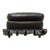 Mid 20th Century Ruffle Black Ottoman For Sale