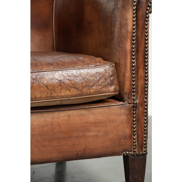 Vintage Sheepskin Club Armchairs, Set of 2 For Sale - Image 14 of 15