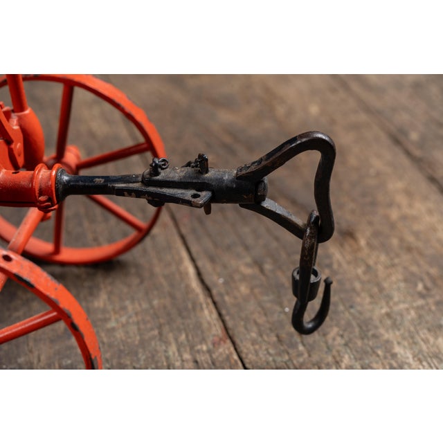 Red 1860s–1870s François Morcrette Cast-Iron Plow Salesman Sample For Sale - Image 8 of 13