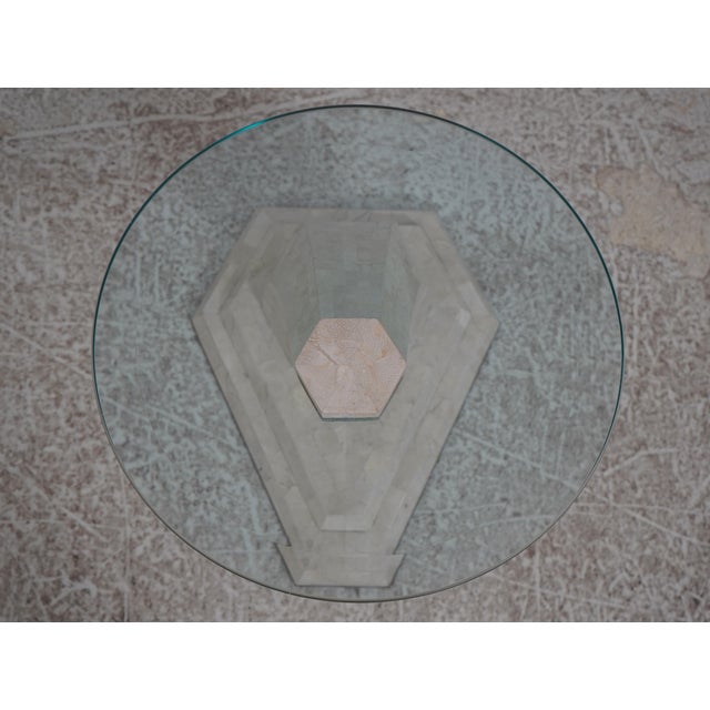 Modern 1990s Maitland Smith Modern Design Tessallated Marble Occasional Table For Sale - Image 3 of 9