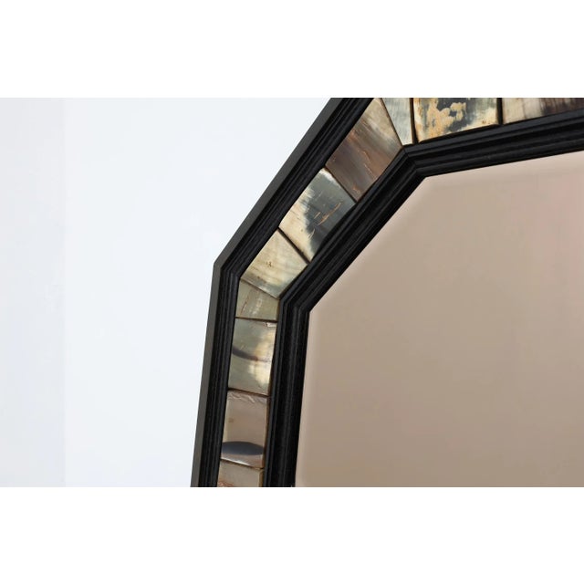 Octagonal Mirror with Horn from Anthony Redmile, United Kingdom, 1980s For Sale - Image 6 of 13