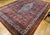 Red Vintage Persian Bibikabad Rug, Hand-Knotted Wool, Geometric Pattern, Rust Red & Blue, 9x13 For Sale - Image 8 of 18