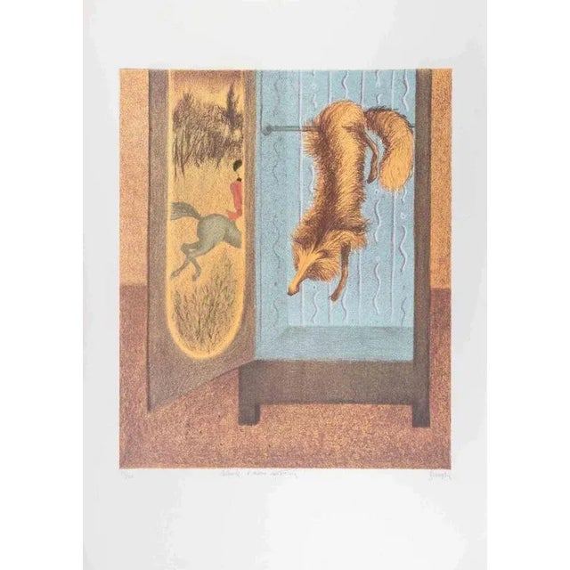 Lithograph hand colored realized by Enrico Benaglia. Edition of 100. Hand signed and numbered in pencil. This piece is...