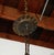 French iron chandelier. Cast iron detail on a circular fixture. Newly wired; four candelabra sockets will each take a...