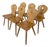 Vintage Tyrolean Farmhouse Heart Cutout Wooden Dining Chairs, 1970s, Set of 6 For Sale