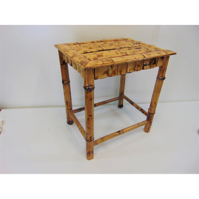 Mid Century Bamboo Side Table Chairish