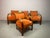 A beautiful and exceptionally comfortable set of four Dutch Art Deco armchairs, dating from the 1930s. The chairs feature...