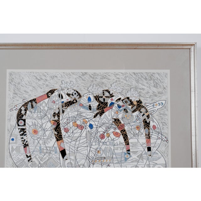 Modern 1987 Jiang Tiefeng "Love I" Signed Limited Edition 70/293 Framed Serigraph With Certificate of Authenticity For Sale - Image 3 of 10