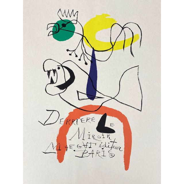 Paper Joan Miro, Surrealist Color Lithograph, 1956, Paper For Sale - Image 7 of 7