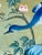 Vintage Chinoiserie Floral Birds Garden Green Wallpaper Panel Wall Art, Wall Decor - Set of 3 For Sale - Image 4 of 8
