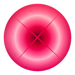 Contemporary Abstract Acrylic on Italian Poplar Board "Light Interaction (Rose Madder)" by Andy Harwood