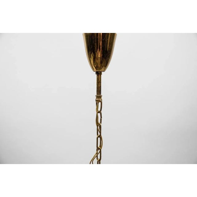 Gold Mid-Century Modern Brass and Bubble Glass Pendant Lamp by Rupert Nikoll, Vienna, Austria, 1960s For Sale - Image 8 of 10