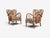 Swedish Modern, Lounge Chairs, Elm, Floral Fabric, Sweden, 1940s For Sale - Image 4 of 13