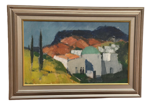 Stig Wernheden, Landscape, 1960s, Oil on Canvas, Framed
