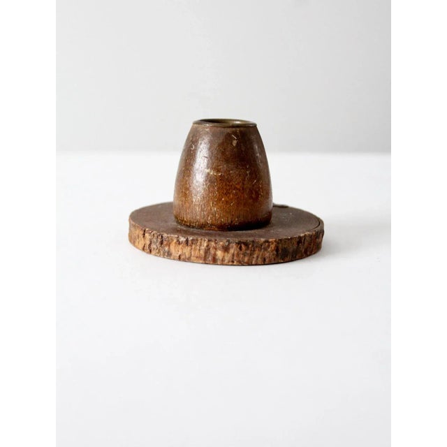 Wood Vintage Match Strike and Holder For Sale - Image 7 of 11