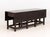 Georgian Mahogany Gate-Leg Dining Table, with two drawers. Closed: 30.5" H x 79.25" W x 23" D; open: 30.5" H x 79.25" W x...