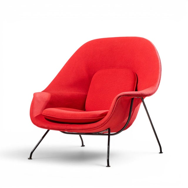 Mid-Century Modern Eero Saarinen for Knoll Mid Century Womb Chair For Sale - Image 3 of 9