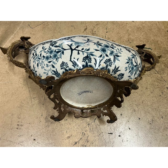 Antique Large Footed Cachepot With Dragons by Coalport For Sale - Image 9 of 13