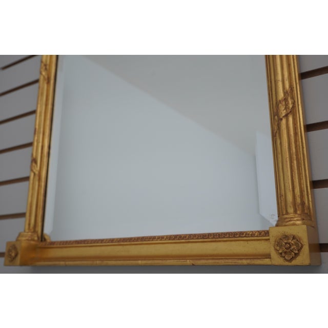 French French Louis XVI Style Gold Giltwood Mirror For Sale - Image 3 of 11