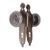 Mid 20th Century Amarat Steel Passage Door Knob Set For Sale