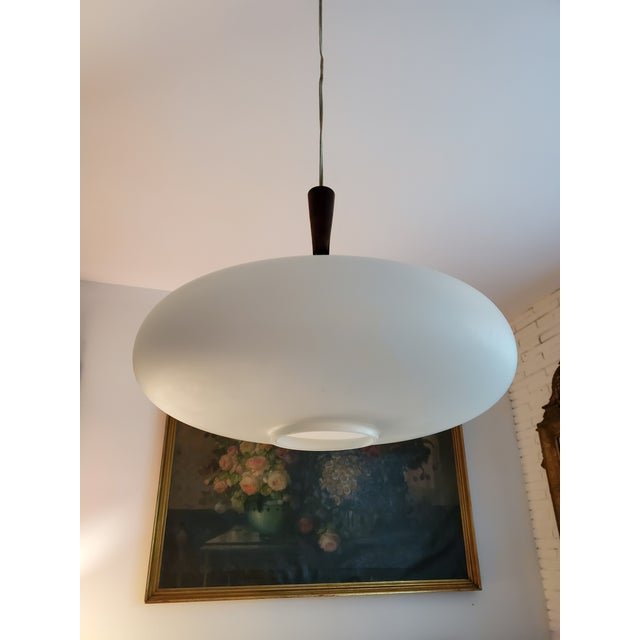 Mid-Century Modern Mid Century Modern Laurel Style Floating Hanging Light For Sale - Image 3 of 8
