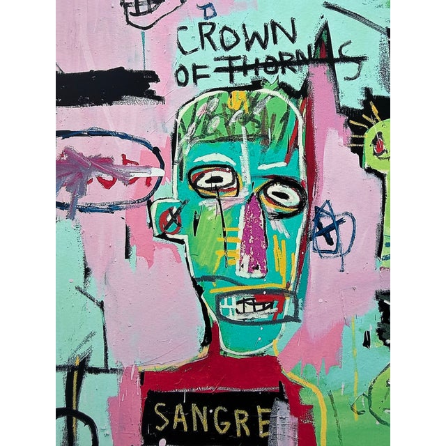 Paper Jean Michel Basquiat (1960-1988), in Italian, 1983, Copyright Estate of Jean Michel Basquiat, Licensed by Artestar New York, Printed in the Uk For Sale - Image 7 of 12