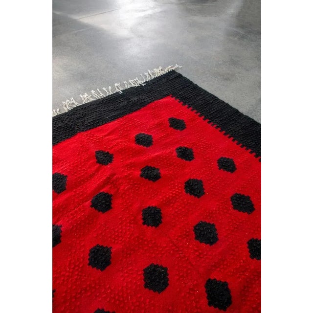 Mid-Century Modern Hand-Woven Kilim Rug, Former Yugoslavia, 1960s For Sale - Image 3 of 8