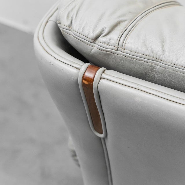 Leather and Wood Chairs, 1950s, Set of 2 For Sale - Image 9 of 13