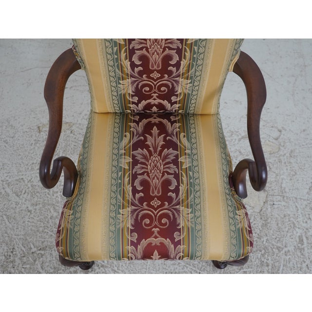 Kittinger Williamsburg Mahogany Open Armchair For Sale - Image 12 of 18