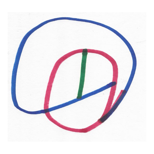 1989 Dimitri Grachis Modern Drawing For Sale