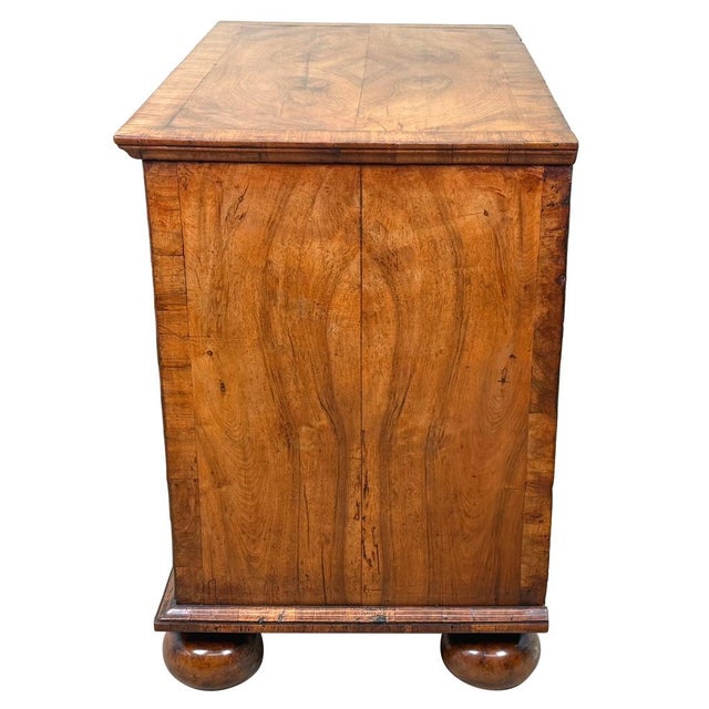 An Extremely Attractive And Very Good Quality Early 18th Century Queen Anne Period Walnut Chest, Retaining Good Colour And...