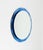 Mid-Century Modern Mid-Century Modern Round Wall Mirror with Blue Frame, 1970s For Sale - Image 3 of 14