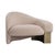 Contemporary Lucques Left Arm Modern Taupe Bouclé Curved Accent Chair For Sale - Image 3 of 4