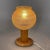 Gold Mid-Century Wood & Glass Table Lamp, 1970s For Sale - Image 8 of 10