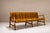 Wood Set of Vintage Wave-Shaped Benches in Walnut, 1950s For Sale - Image 7 of 15
